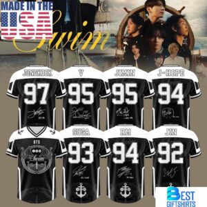 BTS Swim Arirang Album Mixed 2026 Mesh Jersey, Gift For Fans