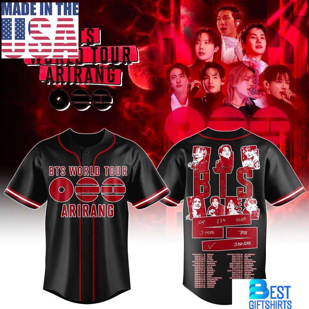 BTS World Tour ARIRANG 2026 Jersey, Gift For Fans - best gift shirts