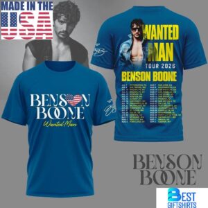 Benson Boone Wanted Man Tour 2026 Shirt, Gifts For Fans - best