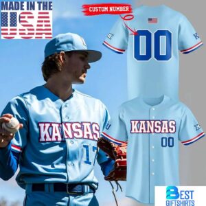 Kansas Jayhawks Powder Blue Uniform 2026 Jersey, Gift For Fans