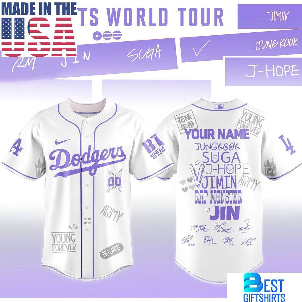 MLB x BTS World Tour 2026 Limited Edition Baseball Jersey, Gift