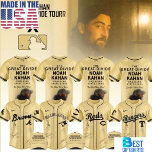 Noah Kahan x MLB Tour 2026 Special Baseball Jersey, Gift For Fans