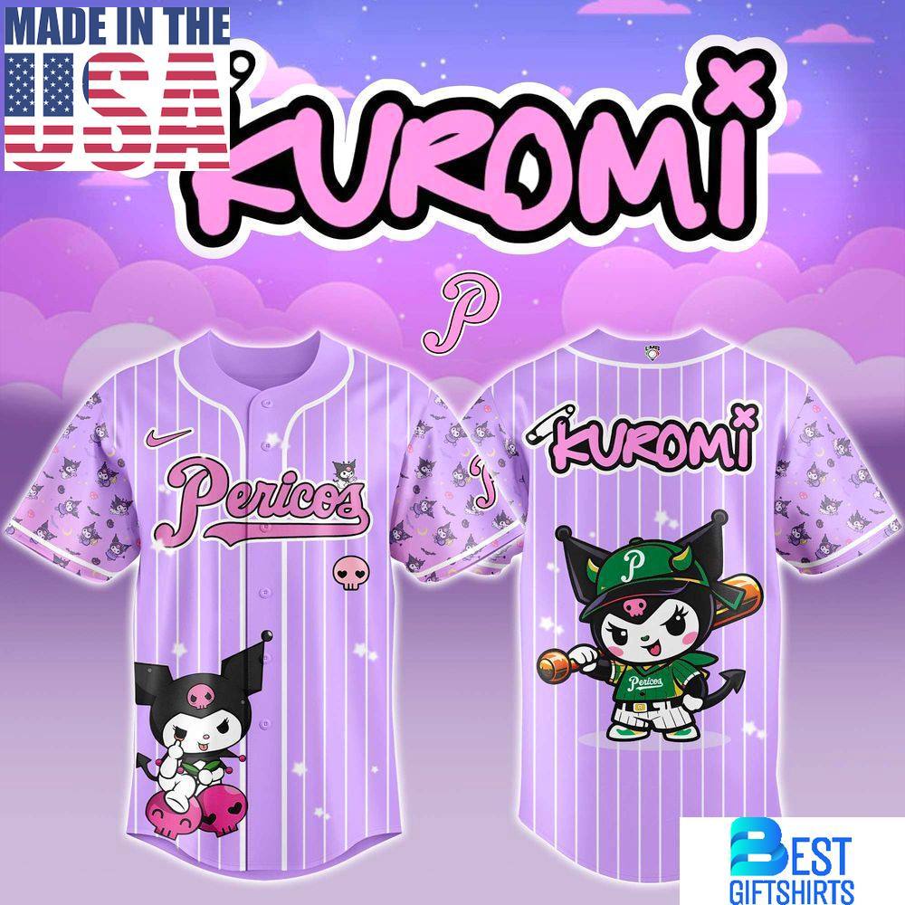 Pericos de Puebla x Kuromi 2026 Sweet Rebel Baseball Jersey, Gift