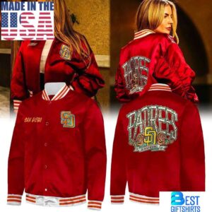 San Diego Padres Obsidian 2026 City Connect Red Baseball Jacket