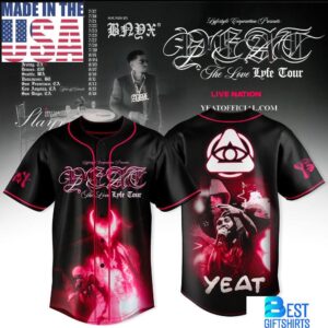 Yeat The Love Lyfe Tour 2026 Special Edition Jersey, Gift For Fans